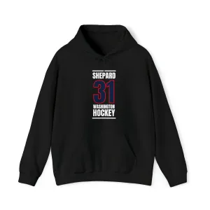 Shepard 31 Washington Hockey Navy Vertical Design Unisex Hooded Sweatshirt