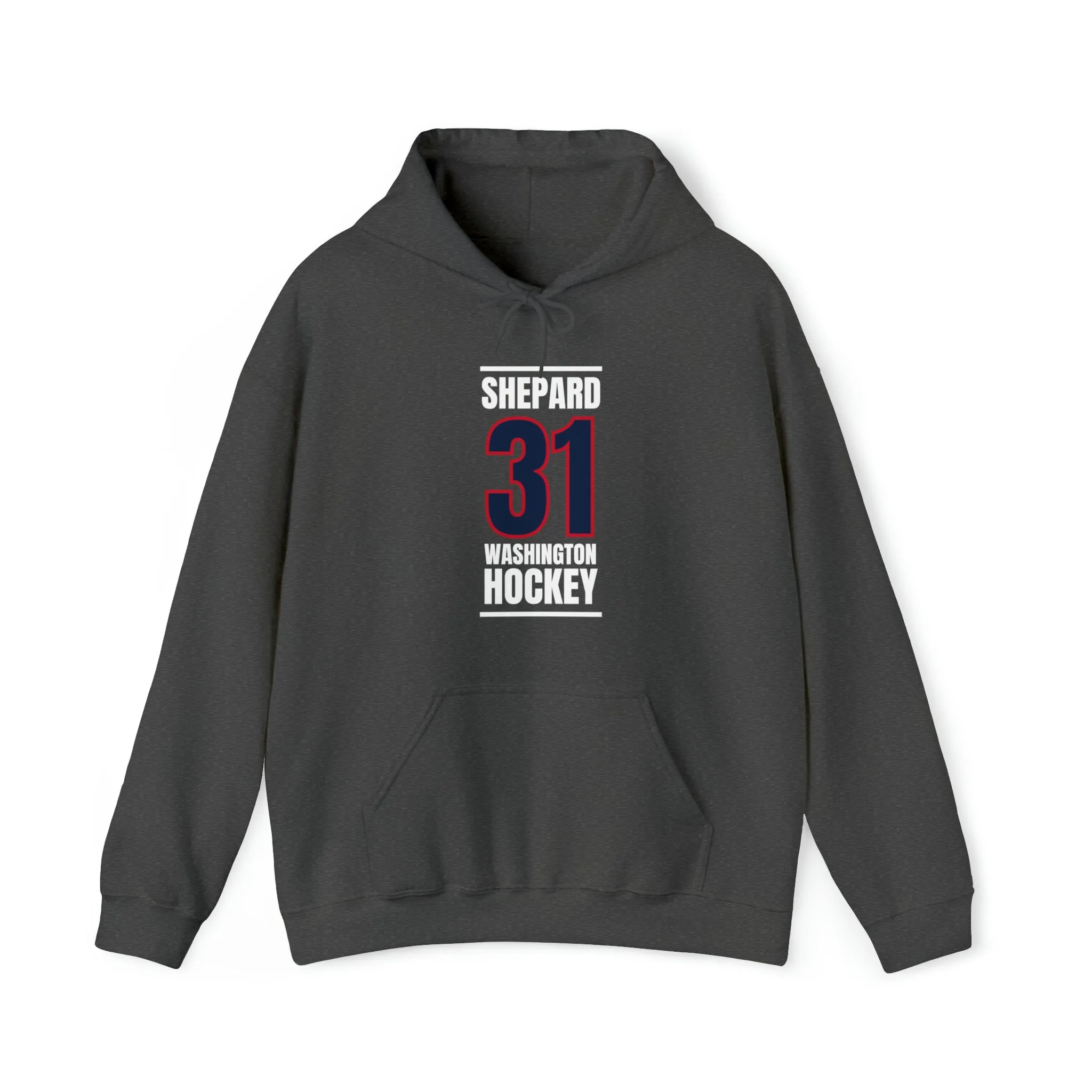 Shepard 31 Washington Hockey Navy Vertical Design Unisex Hooded Sweatshirt