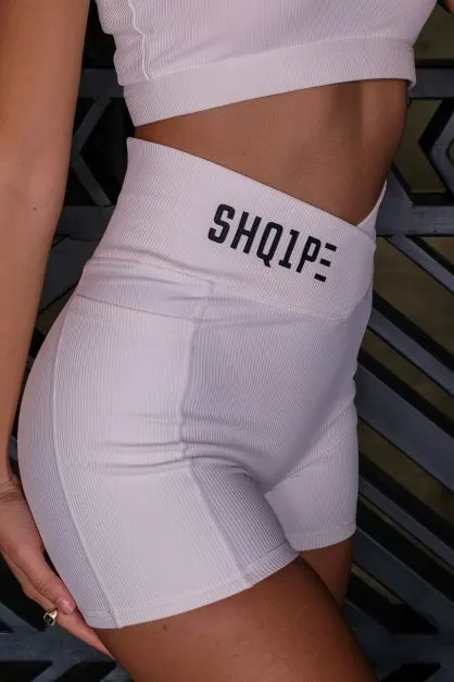 Shorts   Tank Top White Color/Black Logo