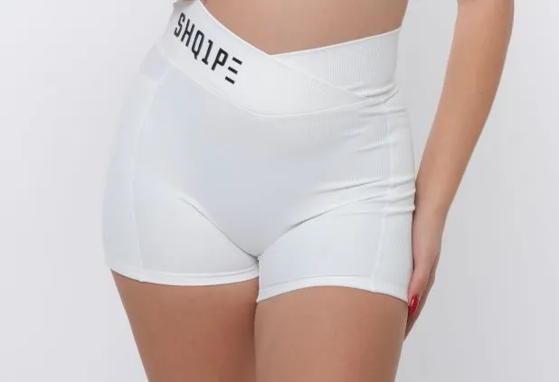 Shorts   Tank Top White Color/Black Logo