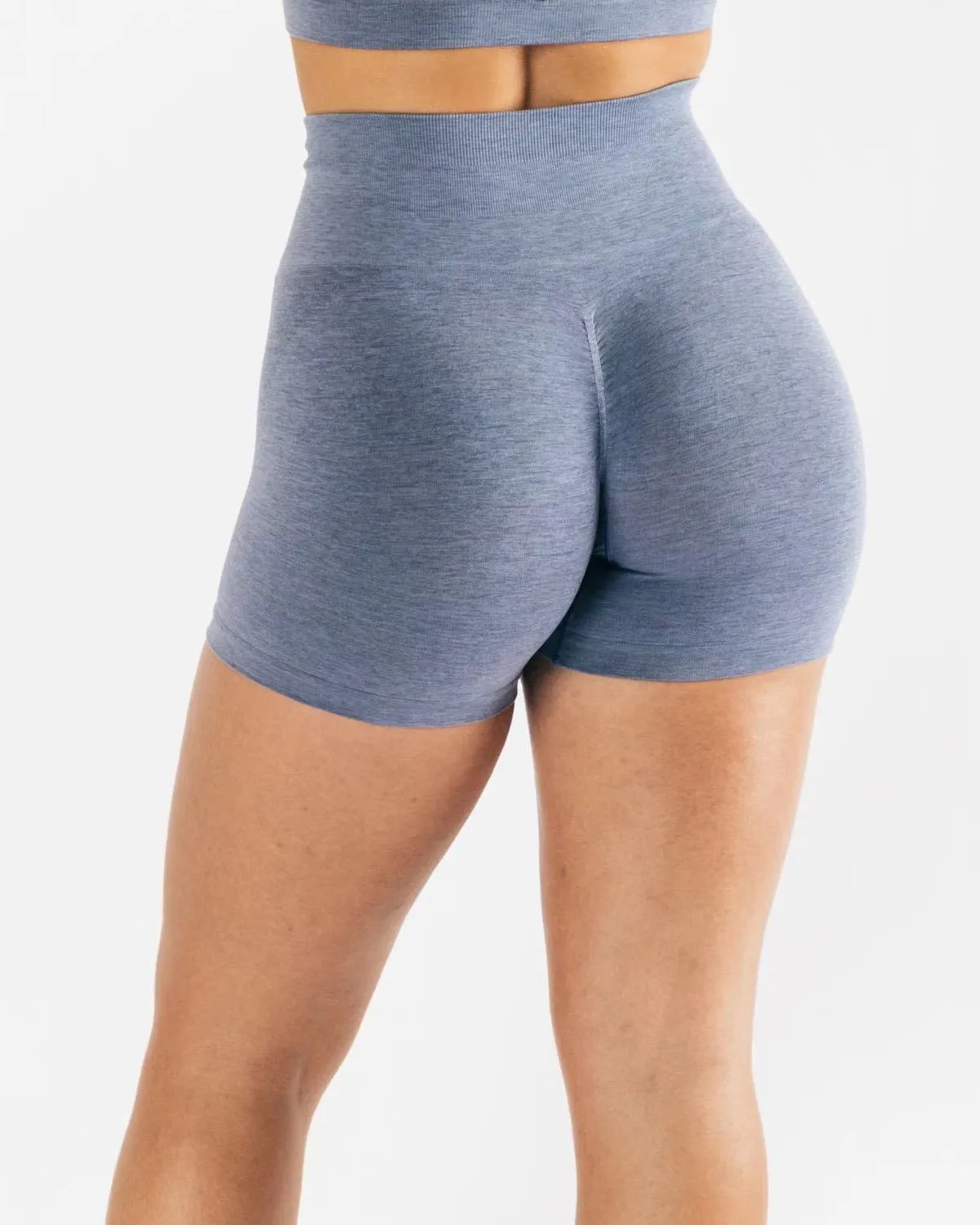 Side Jacquard Seamless Hip Raise Skinny Shorts