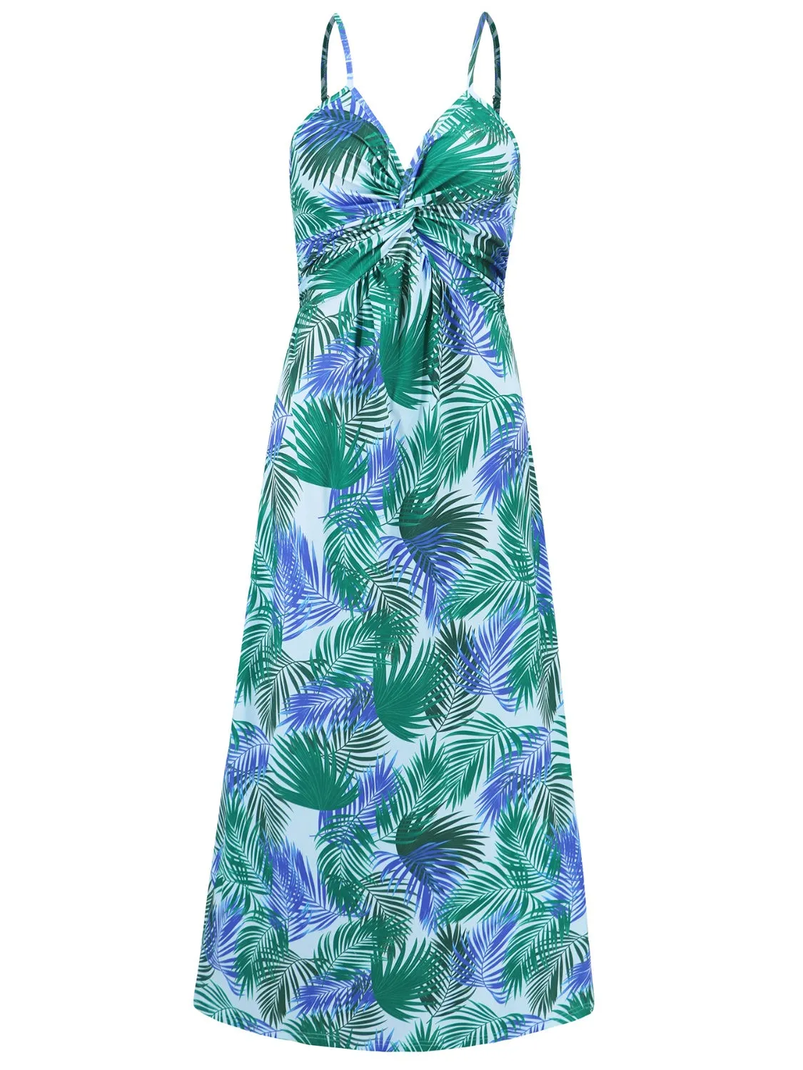 Siena Twisted Printed V-Neck Cami Dress