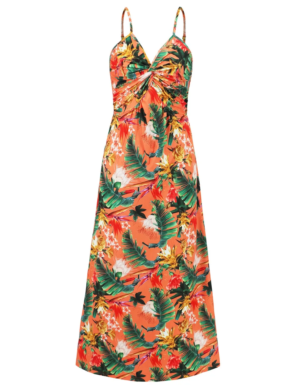 Siena Twisted Printed V-Neck Cami Dress