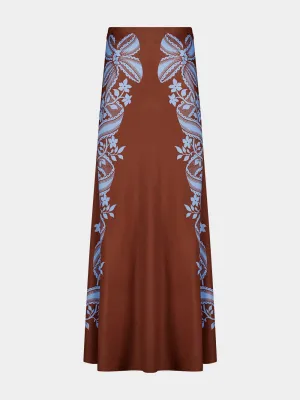Signoria Placée Brown in Satin