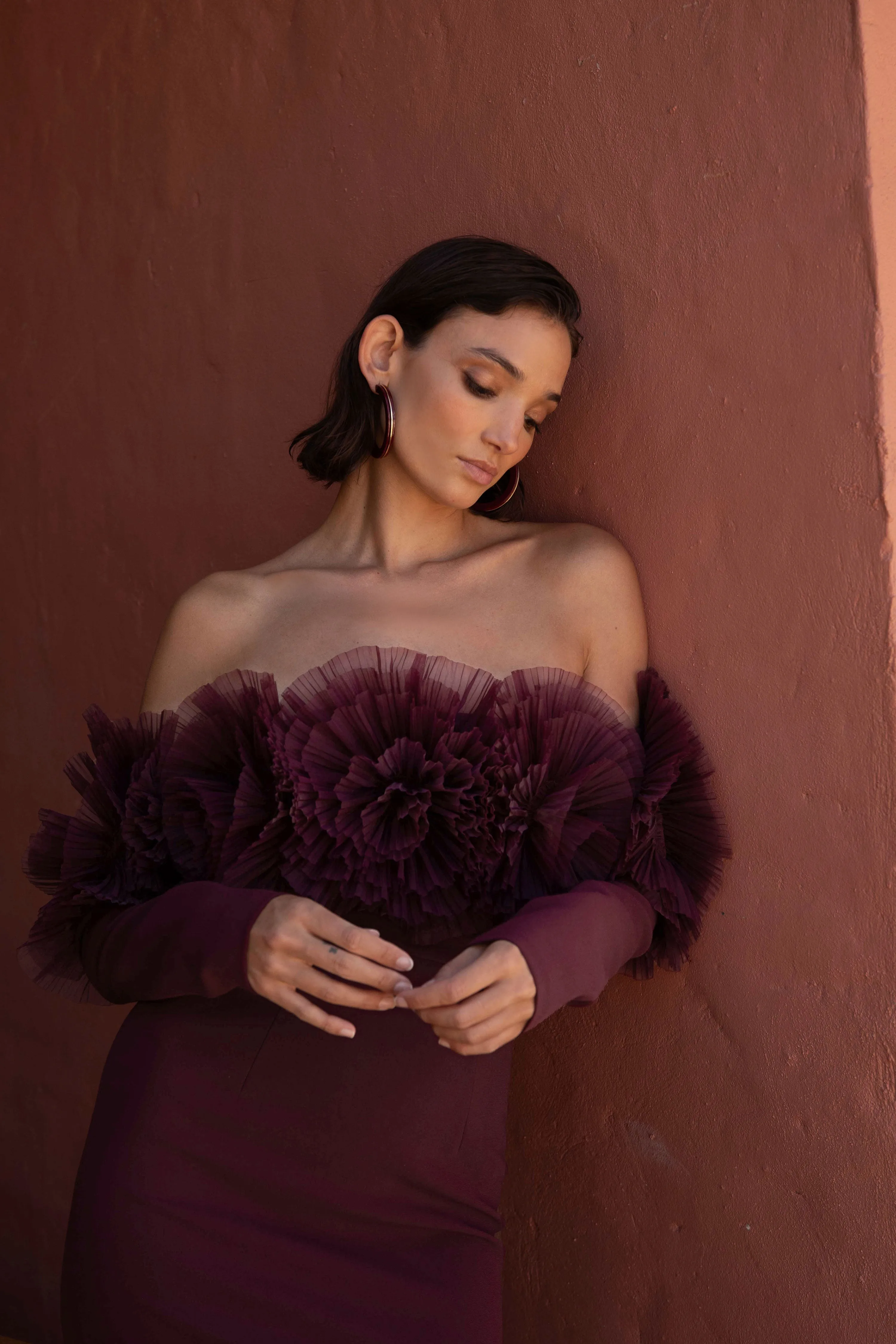 SIIA GOWN MERLOT
