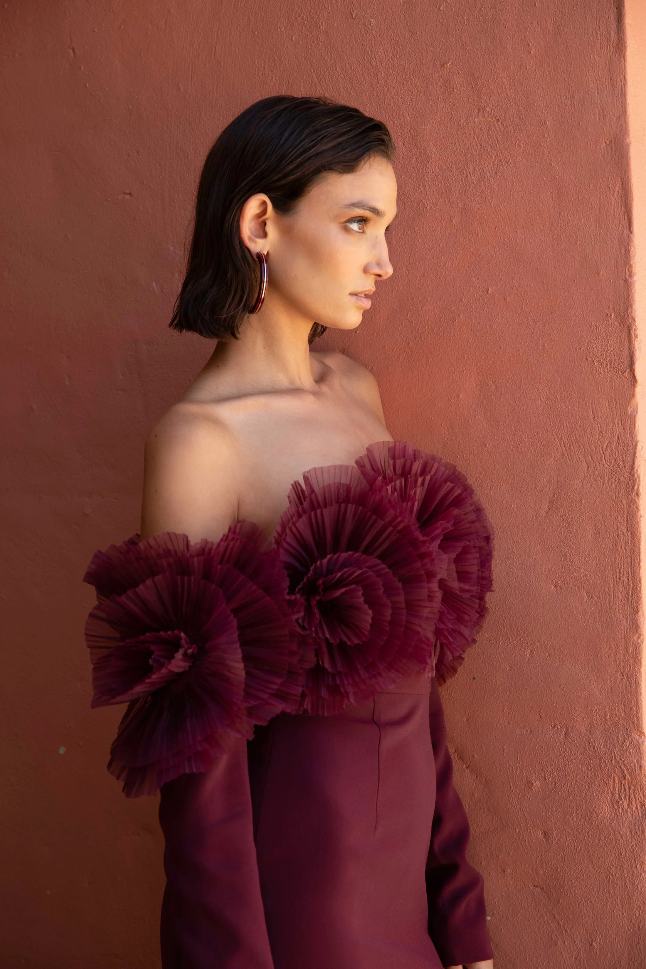 SIIA GOWN MERLOT