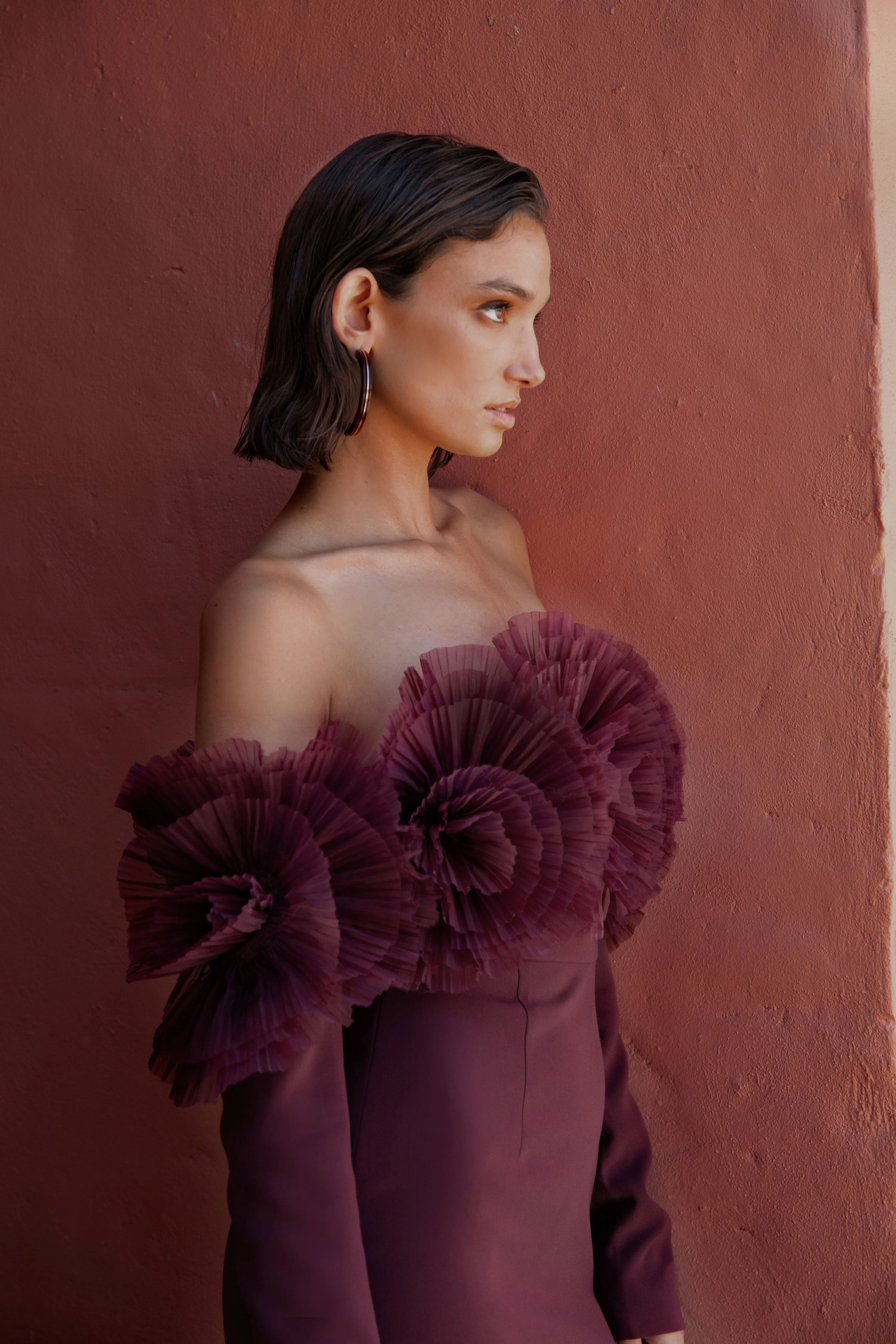 SIIA GOWN MERLOT