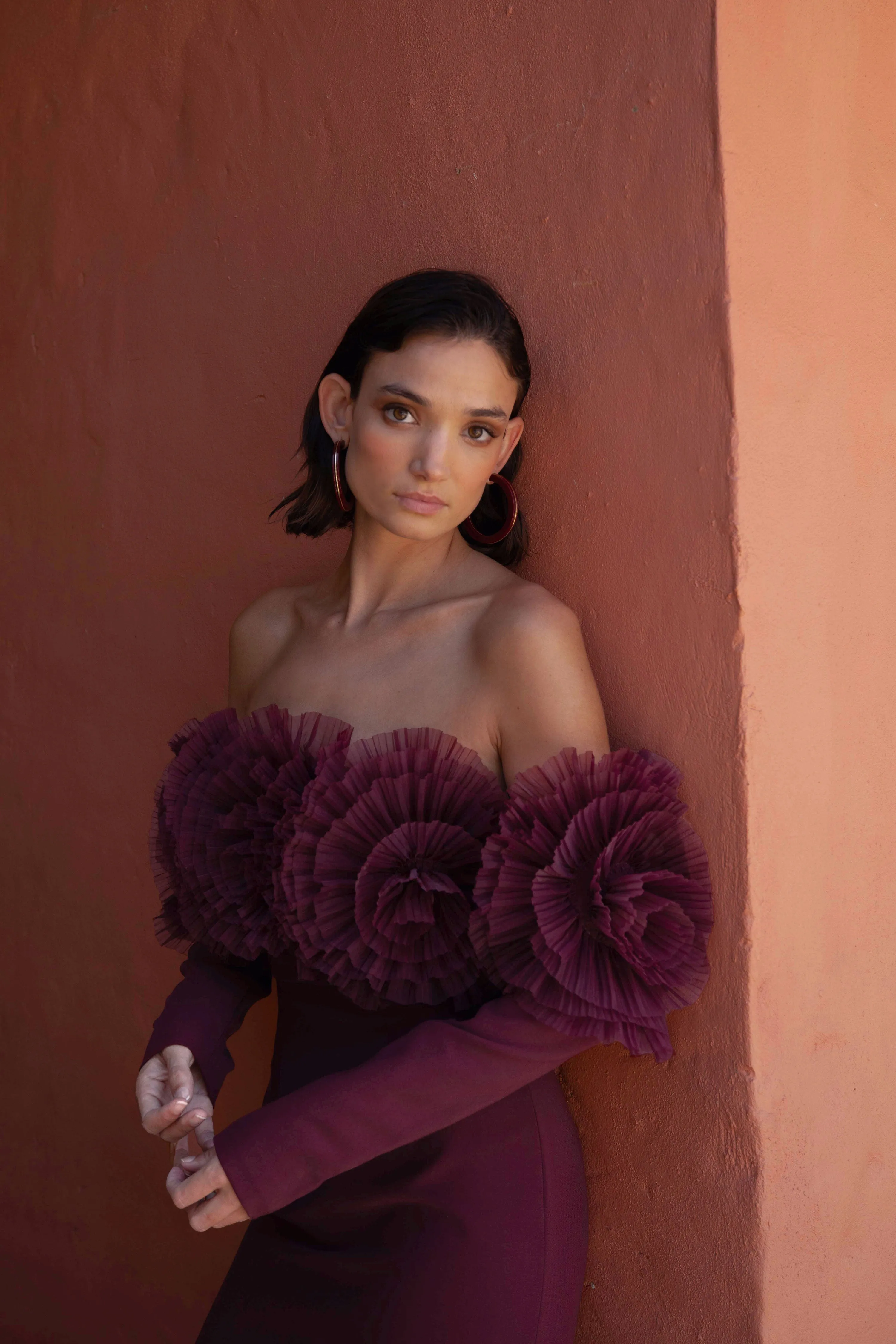 SIIA GOWN MERLOT