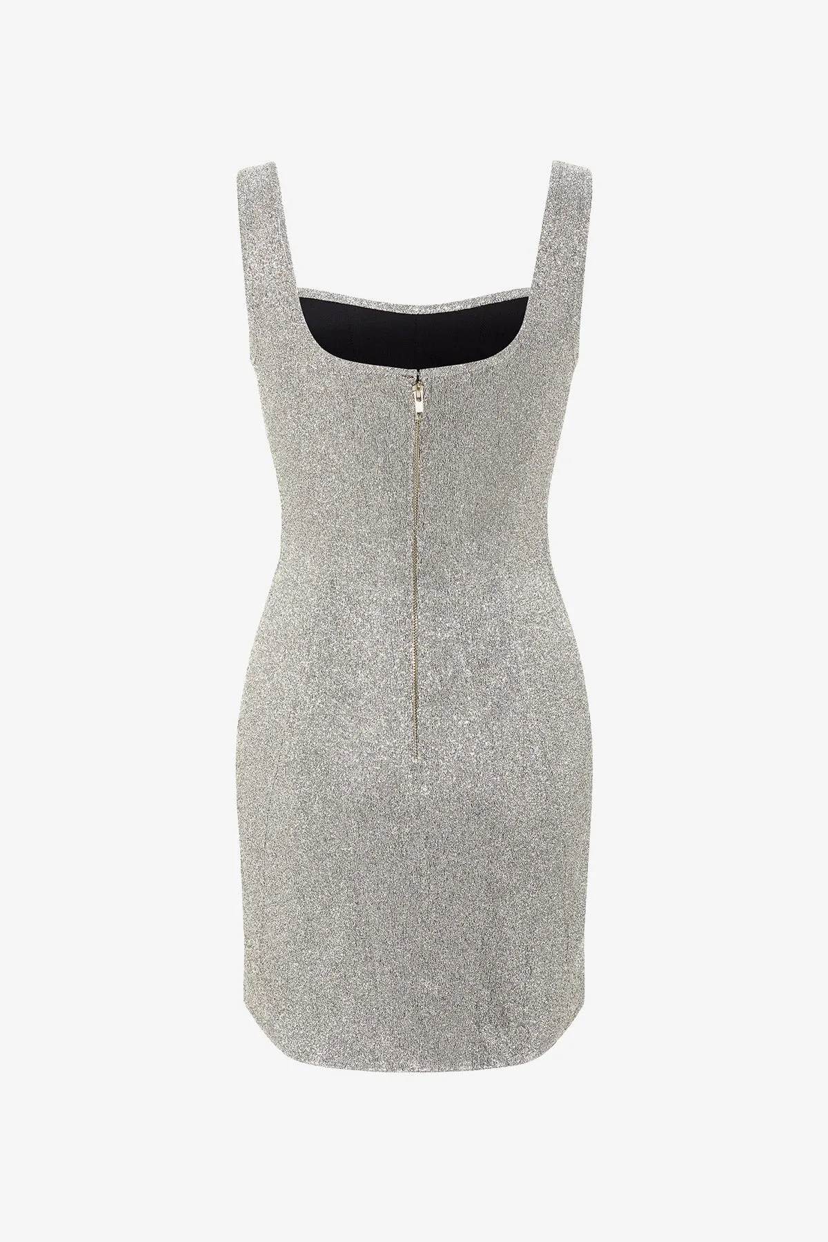 Silver Corset Mini Dress