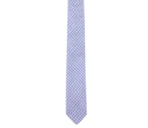 Skinny Blue Plaid Tie