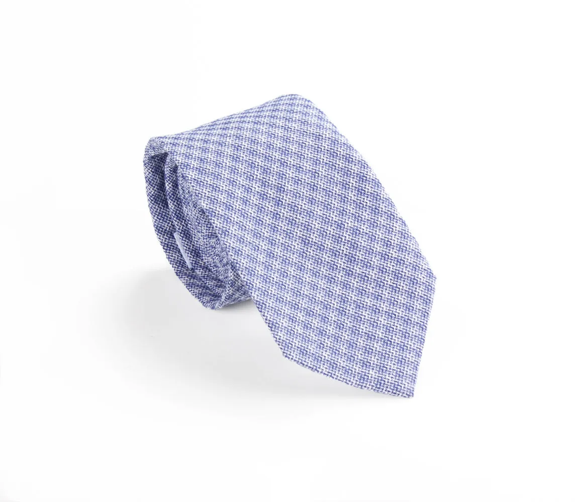 Skinny Blue Plaid Tie