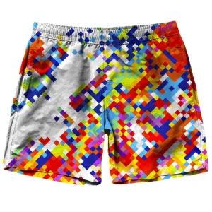 Slanted Pixels Shorts