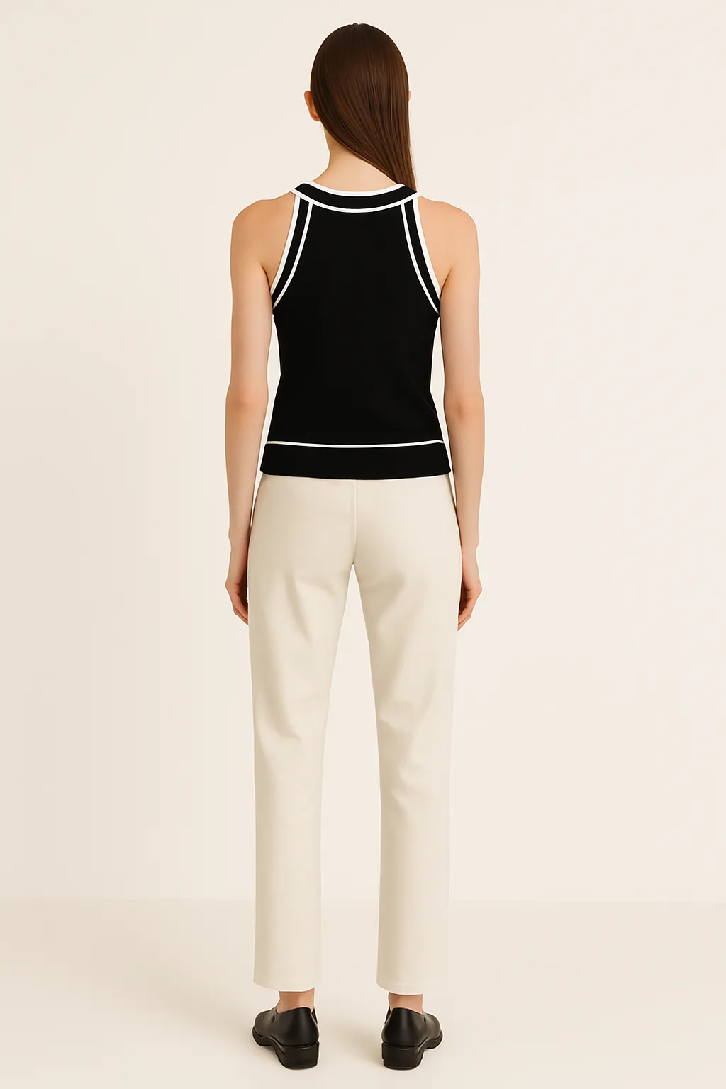 SLEEVELESS KNITTED TANK TOP