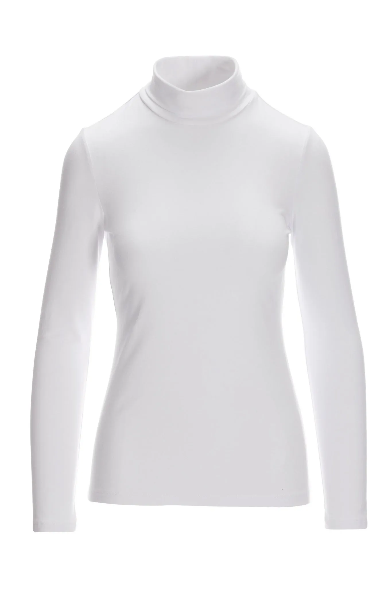 So Sexy Turtleneck Knit Top White