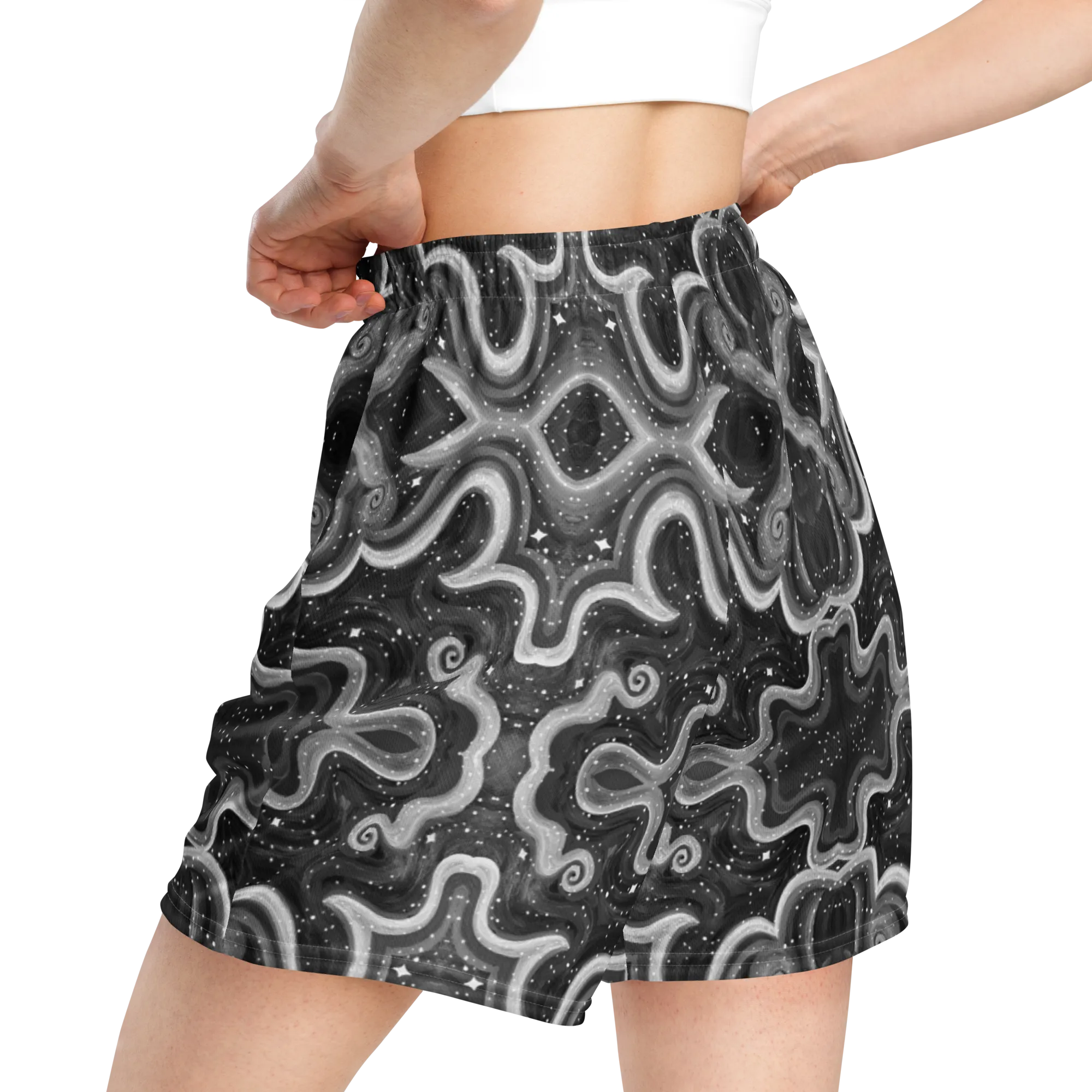 Soft Athletic Shorts (100% Recycled Material)- "Cosmic" Design