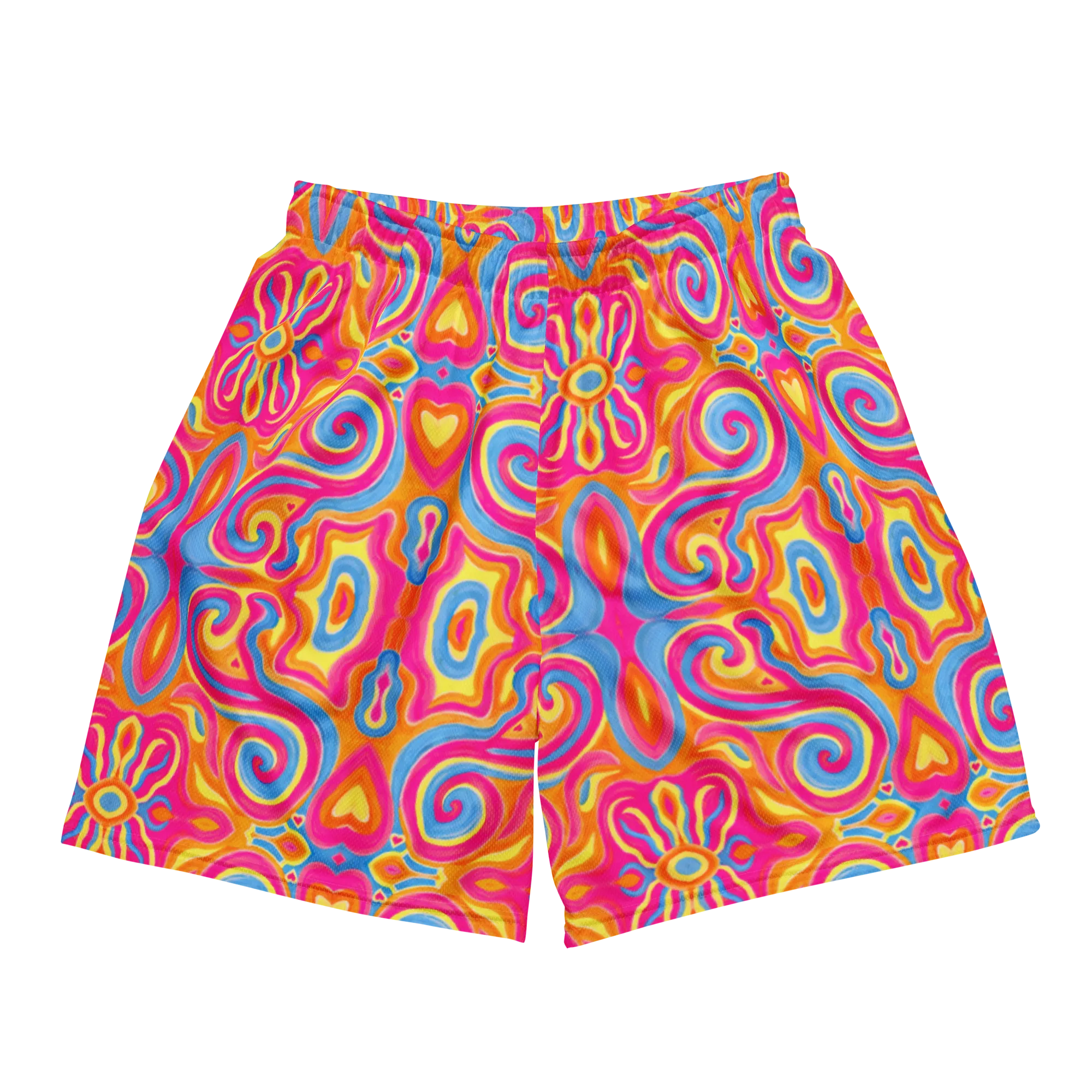 Soft Athletic Shorts (100% Recycled Material)- "Magic Stamps" Design