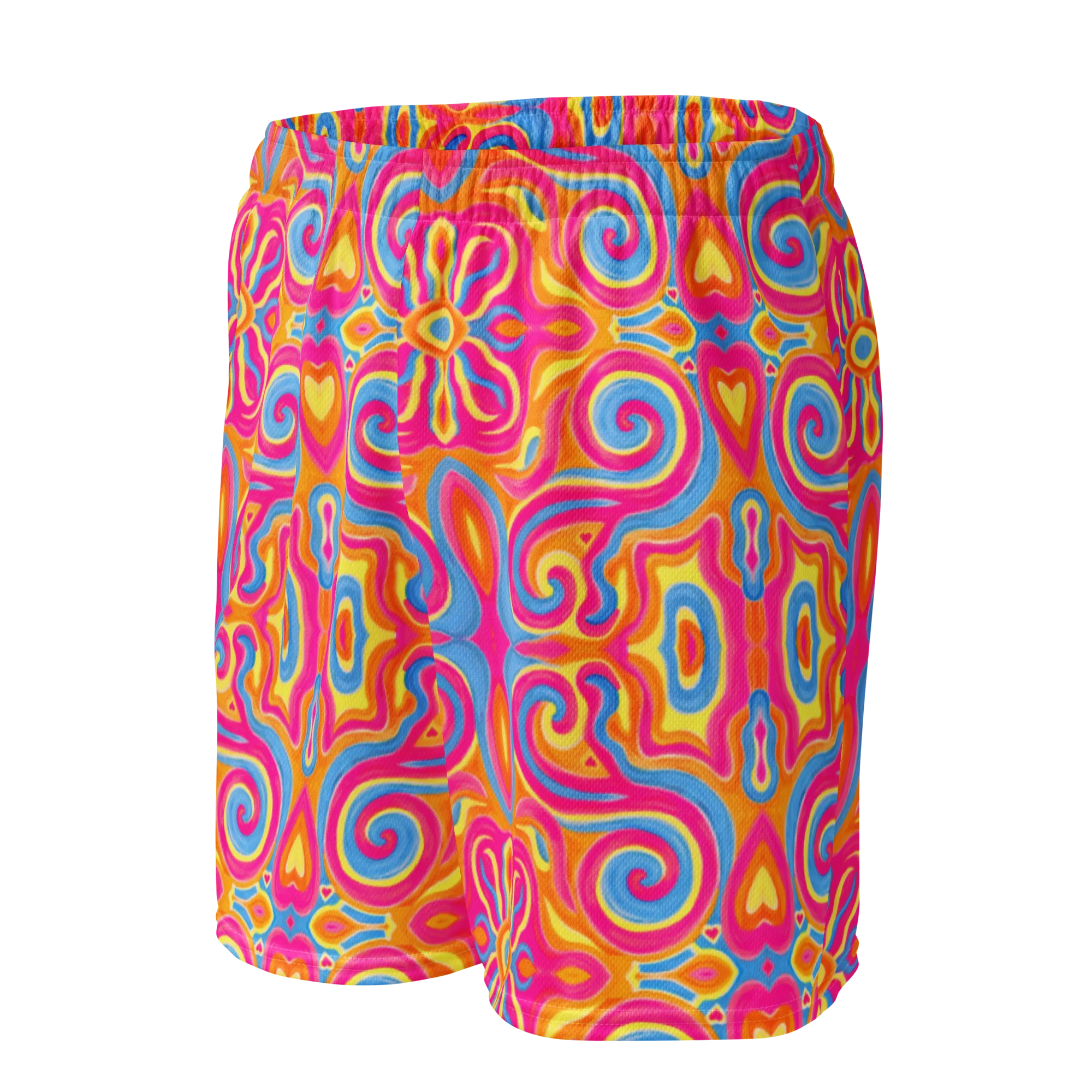 Soft Athletic Shorts (100% Recycled Material)- "Magic Stamps" Design
