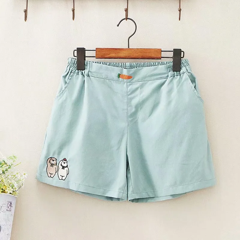 Soft Carrot Casual Shorts