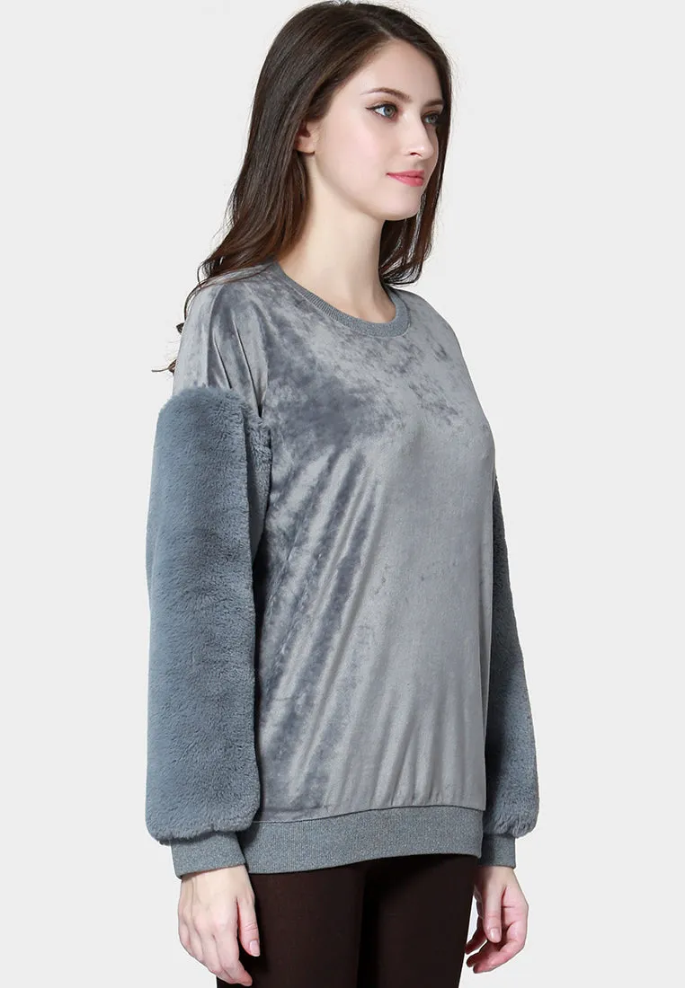 Soft Comfortable White Sweatshirt
