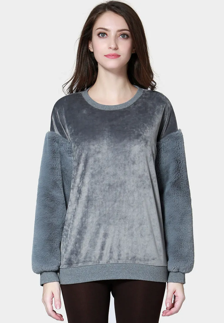 Soft Comfortable White Sweatshirt