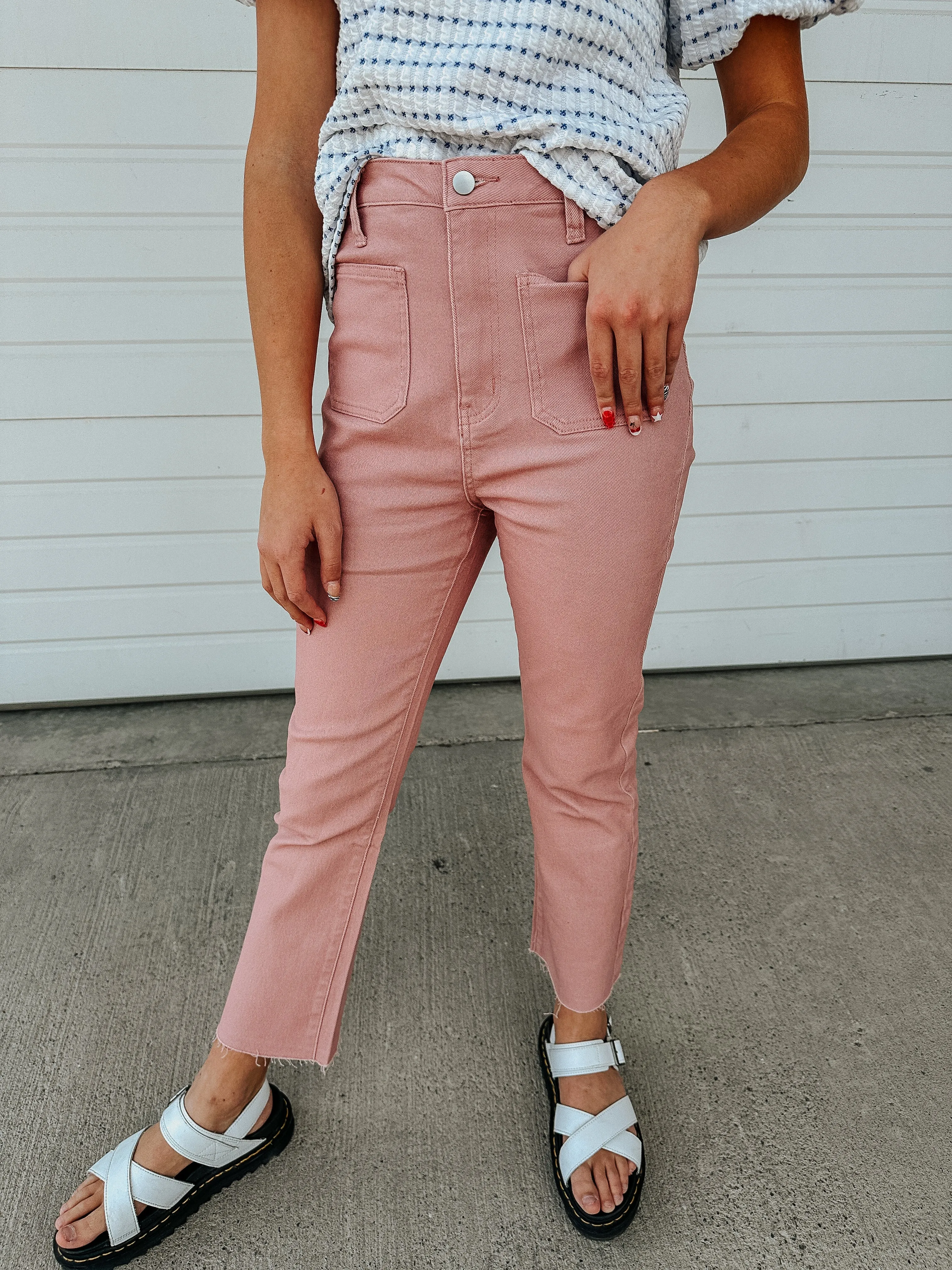 Soft Rose DENIM JEANS-Stretchy