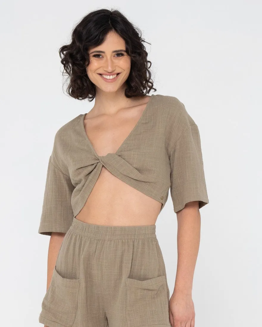 Somewhere Twisted Reversible Top