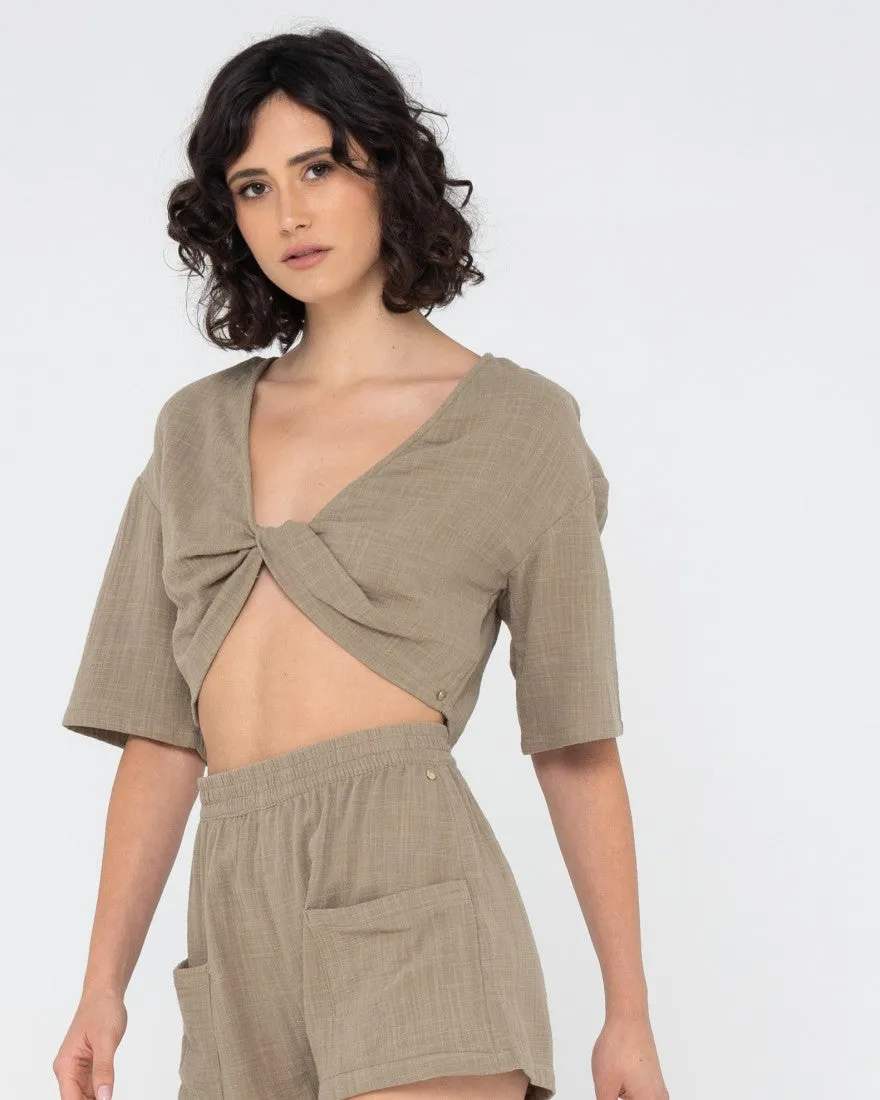 Somewhere Twisted Reversible Top