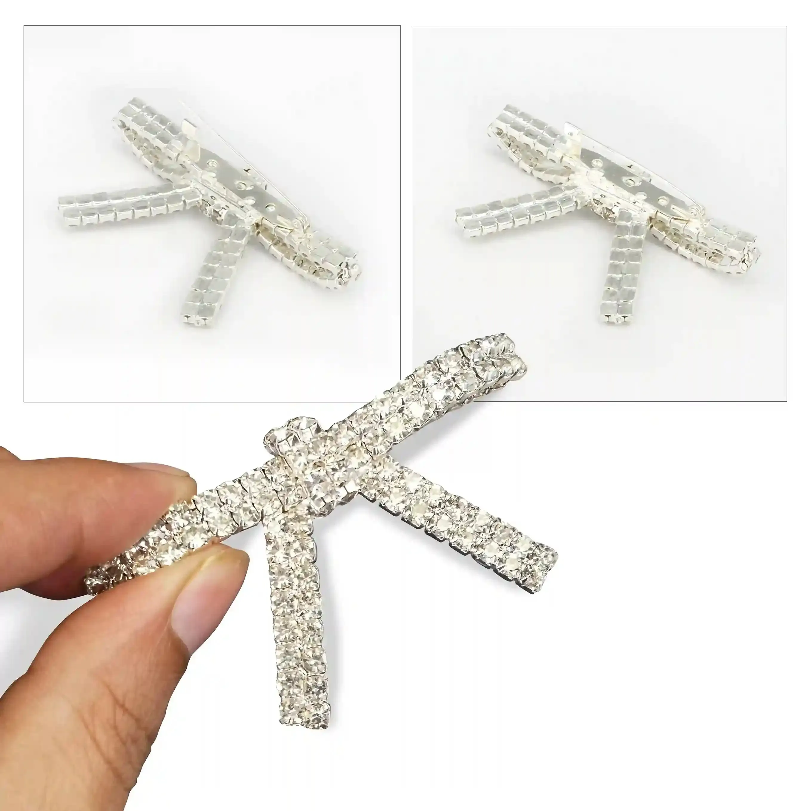 Sparkling Rhinestone Metal Brooches for Women