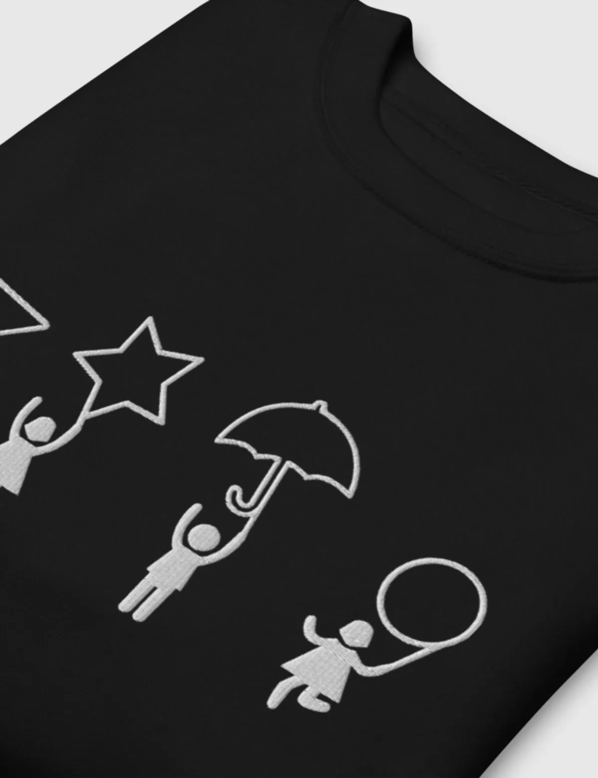Squid Game Dalgona Shapes Unisex Premium Sweatshirt [Black]