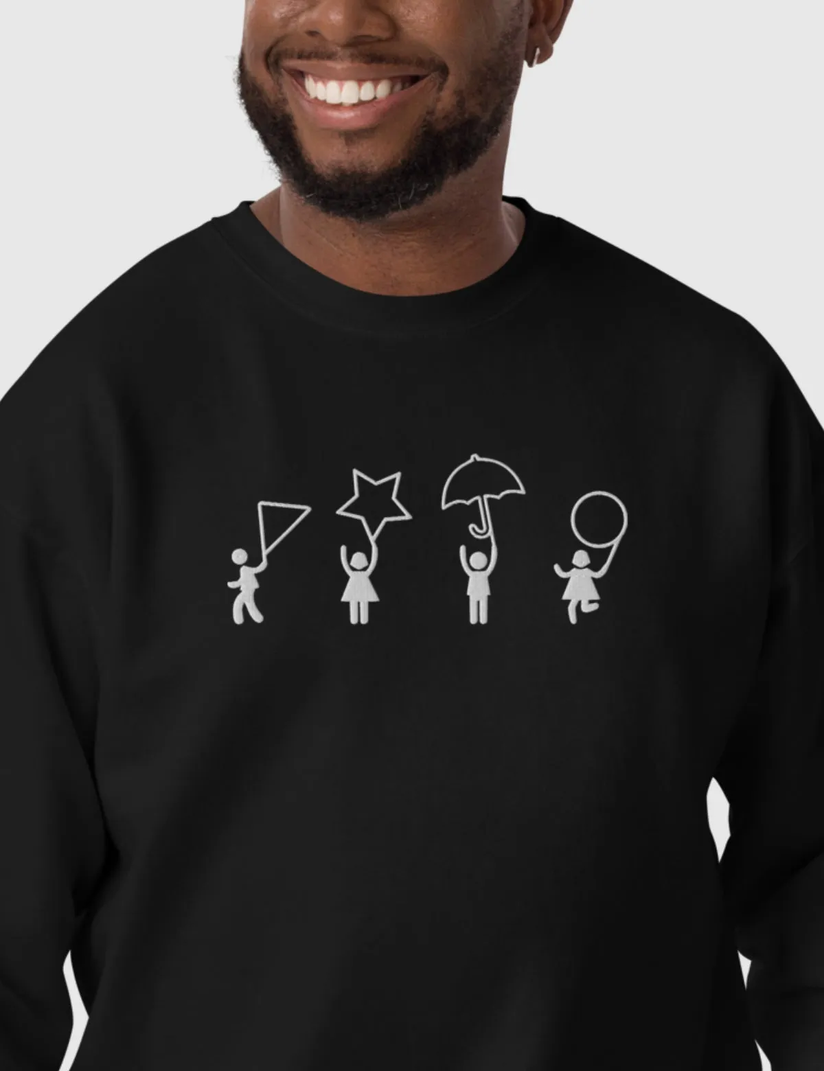 Squid Game Dalgona Shapes Unisex Premium Sweatshirt [Black]
