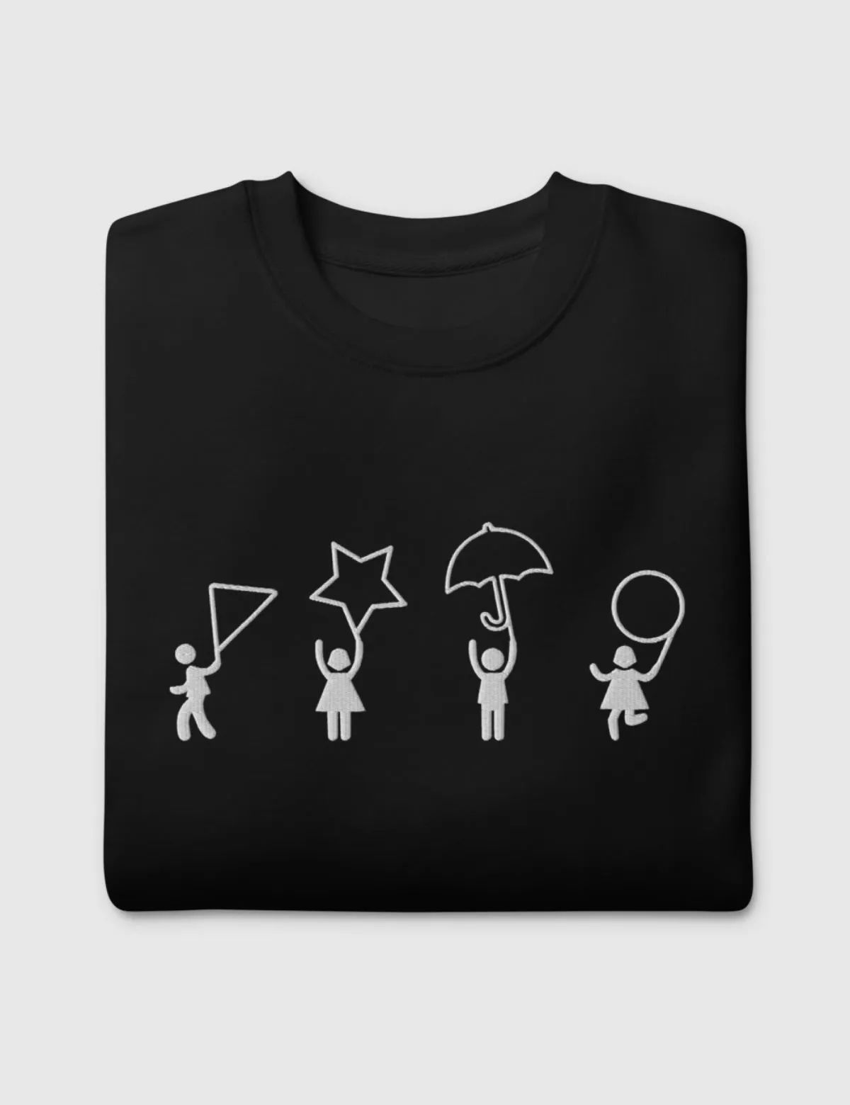 Squid Game Dalgona Shapes Unisex Premium Sweatshirt [Black]