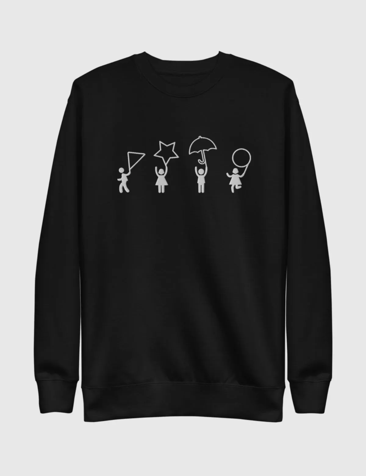 Squid Game Dalgona Shapes Unisex Premium Sweatshirt [Black]