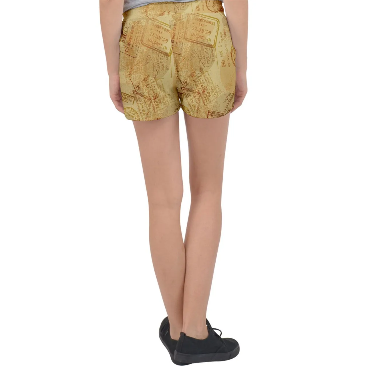 Stamps To Nowhere Velour Lounge Shorts