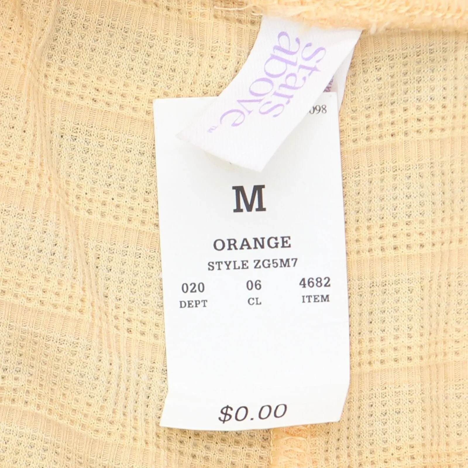 Stars Above Women's Textured Knit Pajama Lounge Shorts ZG5M7 Orange M