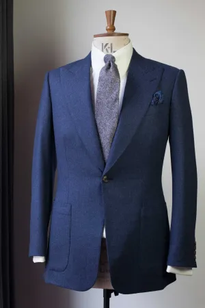 Steel Blue Textured Plaid Hank