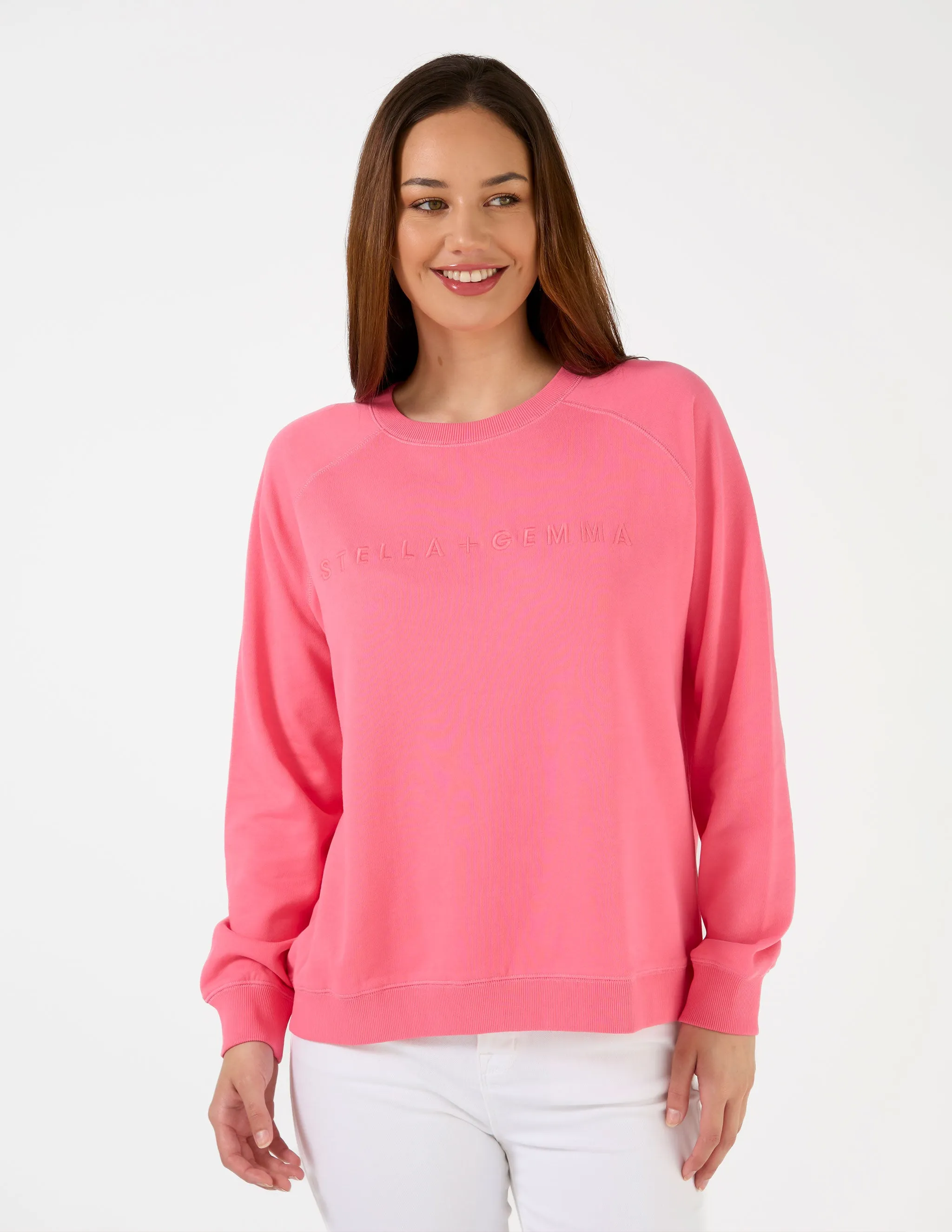 STELLA   GEMMA CLASSIC LOGO SWEATER WATERMELON