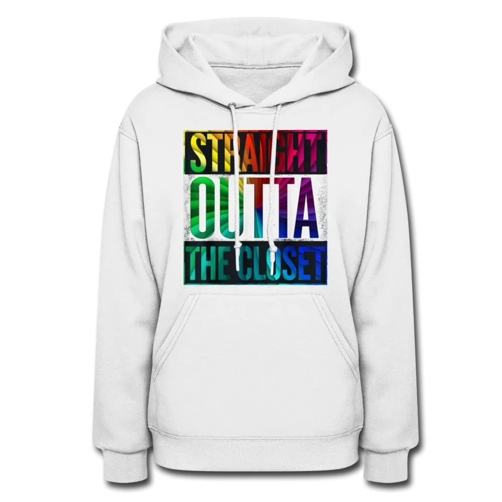 Straight Outta The Closet LGBTQ Pride Women’s Premium Pullover Hoodie