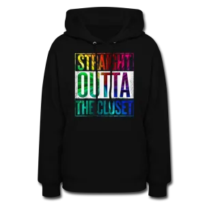 Straight Outta The Closet LGBTQ Pride Women’s Premium Pullover Hoodie