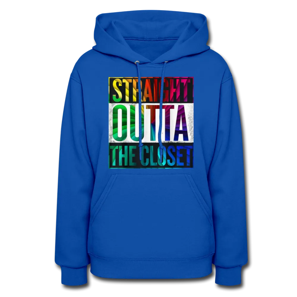 Straight Outta The Closet LGBTQ Pride Women’s Premium Pullover Hoodie