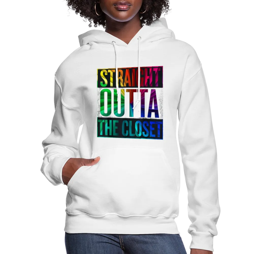 Straight Outta The Closet LGBTQ Pride Women’s Premium Pullover Hoodie