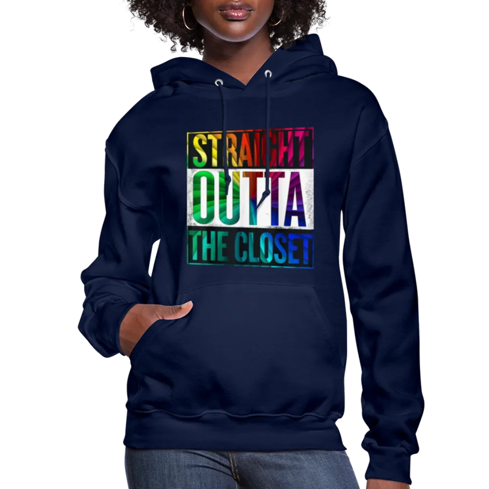 Straight Outta The Closet LGBTQ Pride Women’s Premium Pullover Hoodie