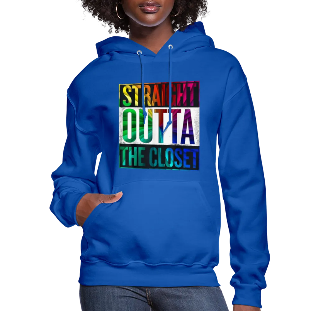 Straight Outta The Closet LGBTQ Pride Women’s Premium Pullover Hoodie