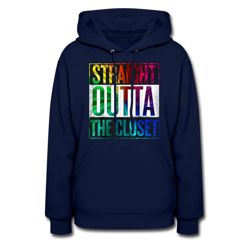 Straight Outta The Closet LGBTQ Pride Women’s Premium Pullover Hoodie