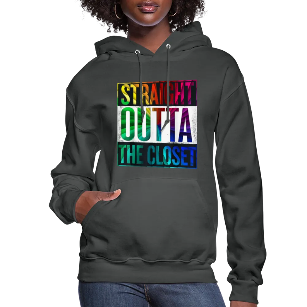 Straight Outta The Closet LGBTQ Pride Women’s Premium Pullover Hoodie