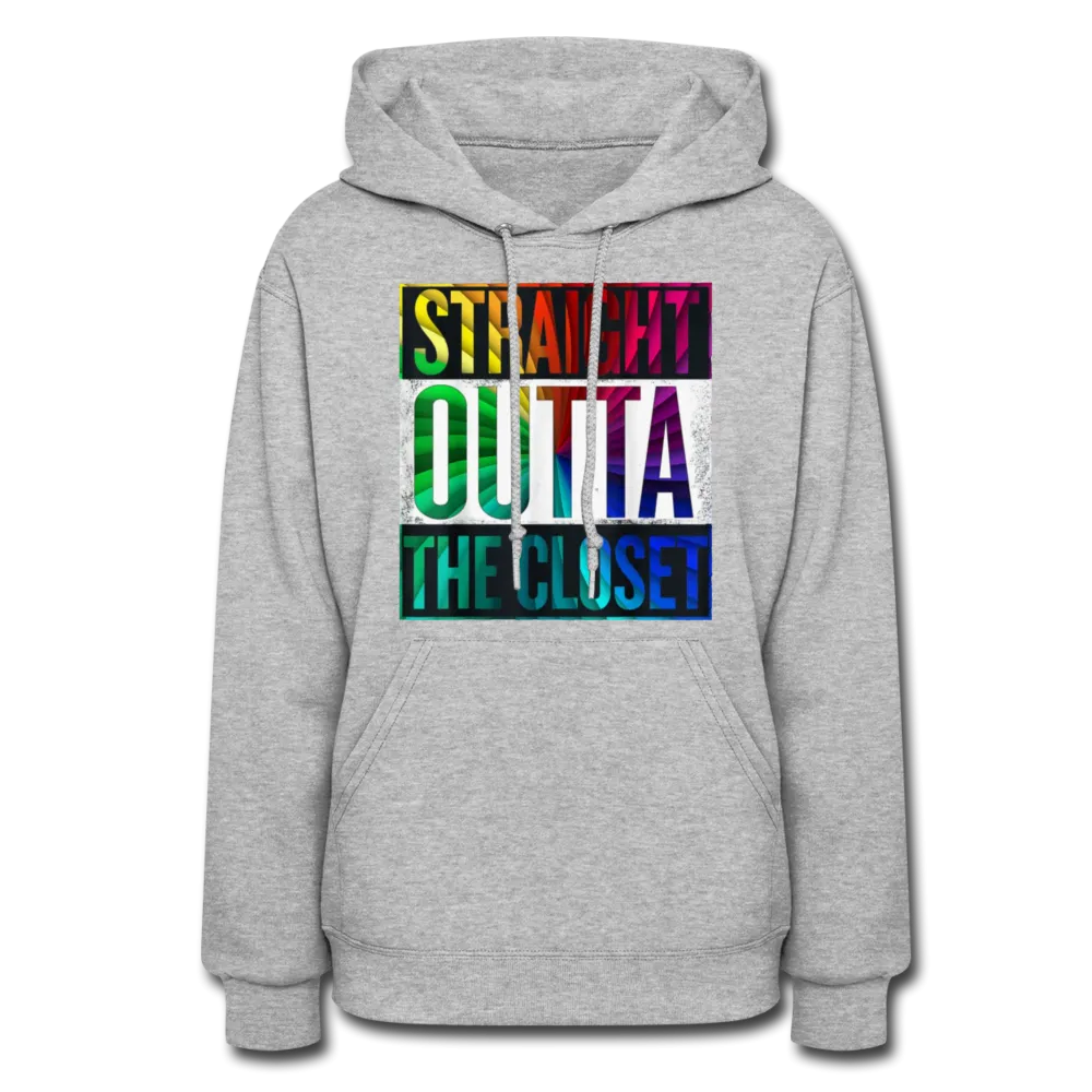 Straight Outta The Closet LGBTQ Pride Women’s Premium Pullover Hoodie