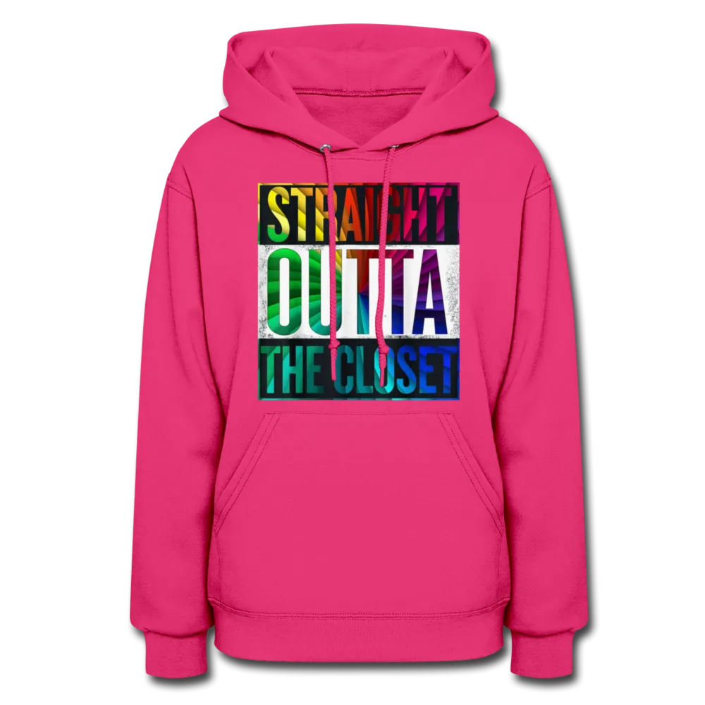 Straight Outta The Closet LGBTQ Pride Women’s Premium Pullover Hoodie