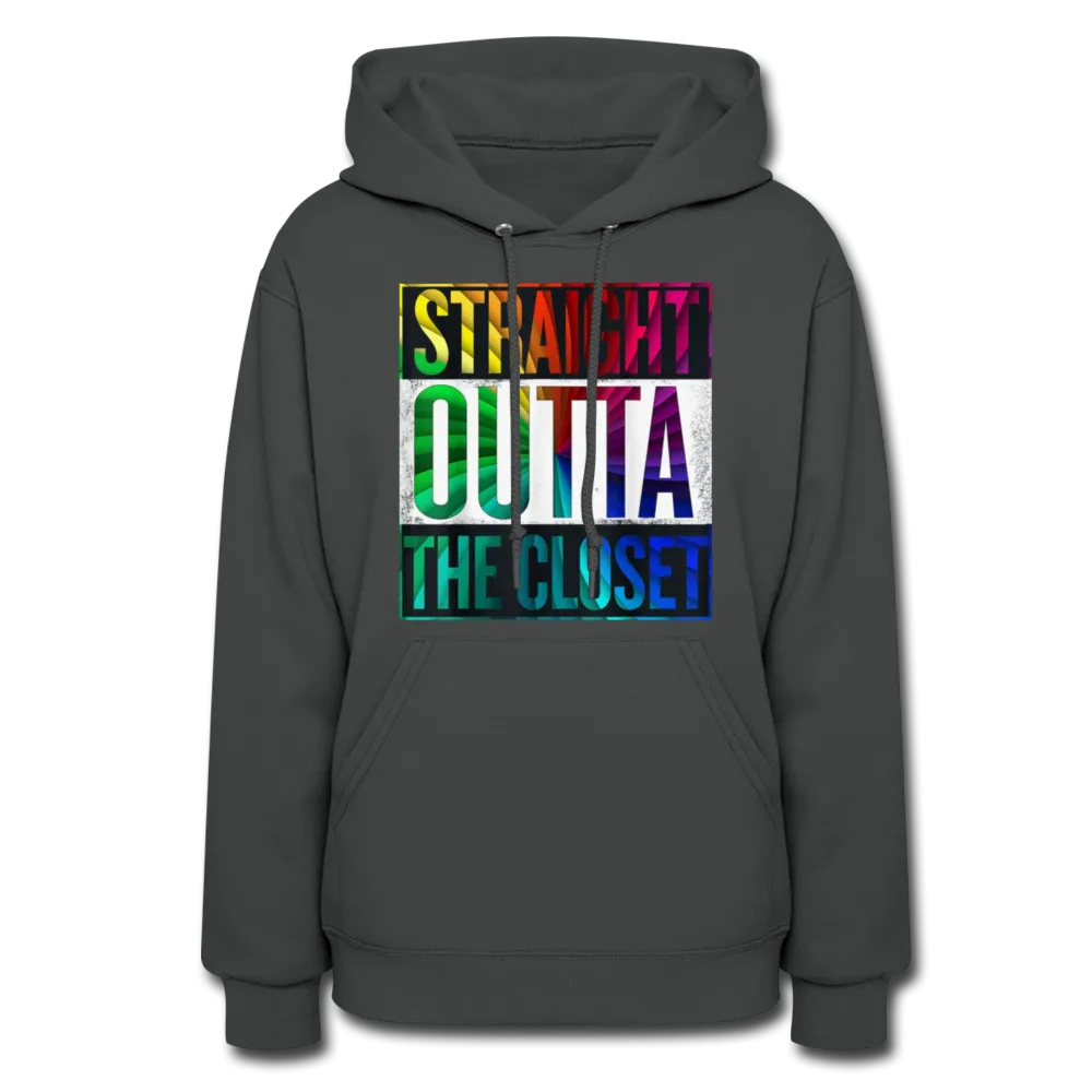 Straight Outta The Closet LGBTQ Pride Women’s Premium Pullover Hoodie