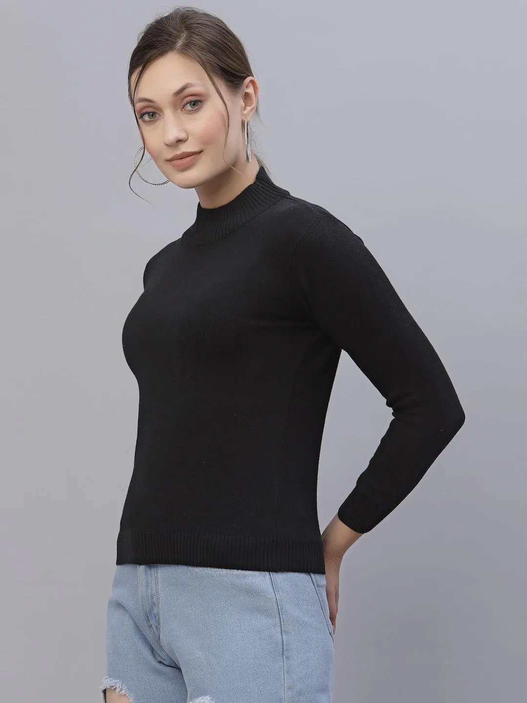 Style Quotient Women Black Sweatshirt