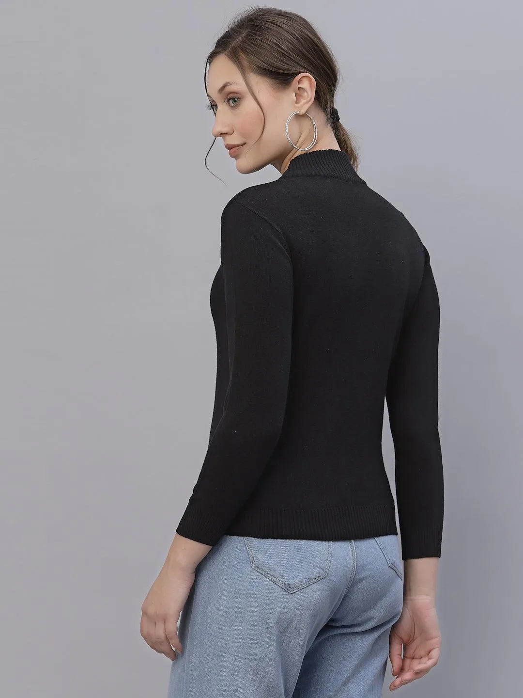 Style Quotient Women Black Sweatshirt