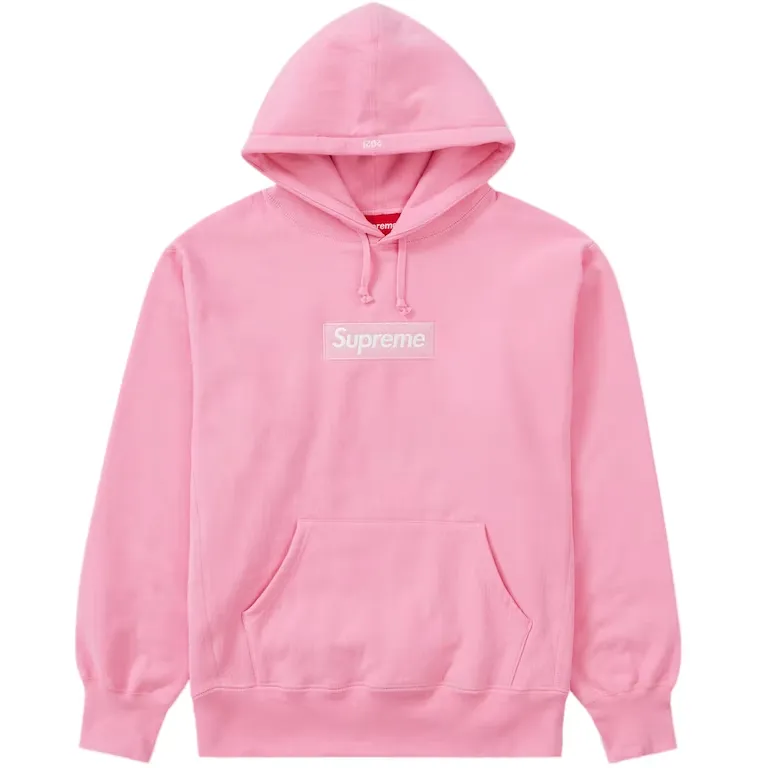 Supreme Box Logo Hooded Sweatshirt (FW21) Pink